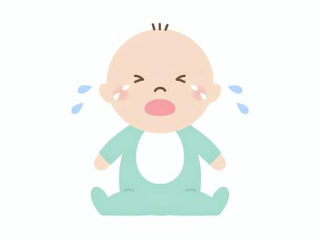 crying baby illustration, baby, infant, children, JPG, PNG and AI