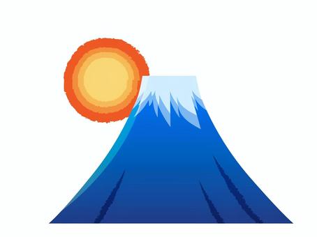 初日の出のイラスト