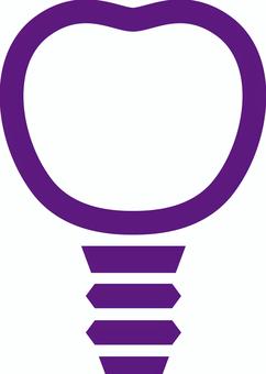 Implant icon illustration, JPG, PNG and AI Implant icon illustration, 注入, 圖標, 牙齒, JPG, PNG and AI