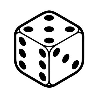 サイコロのアイコン サイコロ,5の目,賭け事,ゲーム,賭博,サイ,博打,アイコン,シンプル,マークのイラスト素材