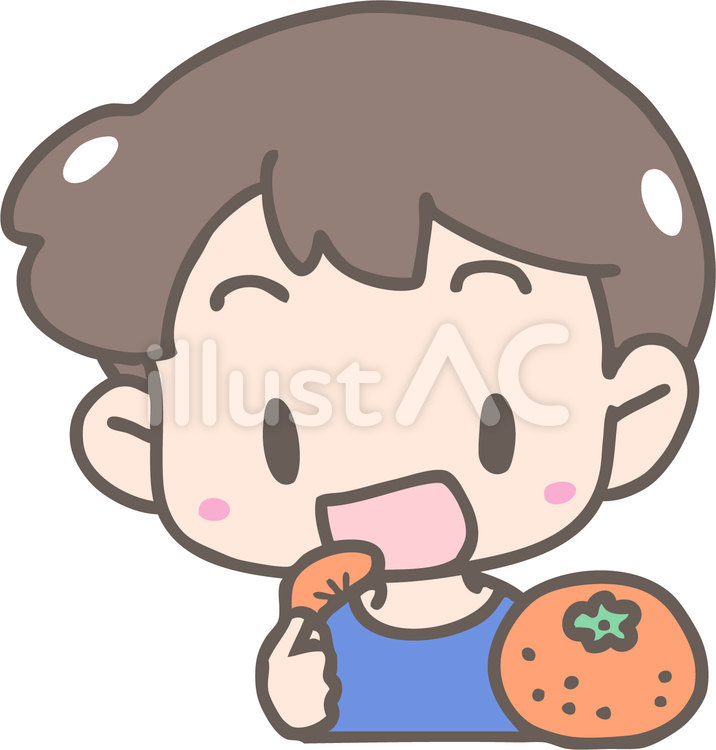 みかんを食べよう みかん,フルーツ,果物のイラスト素材
