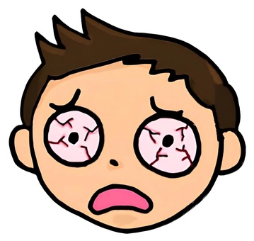 目が充血 子供,病気,眼科,充血,体調不良,体調管理のイラスト素材