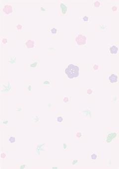 ゆめかわ松竹梅背景（ピンク）