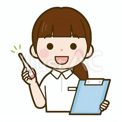 体温計を持った看護師