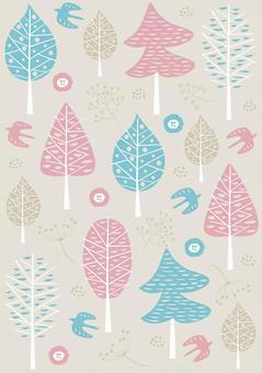 Scandinavian style _ tree pattern-vertical 3198, , JPG and AI