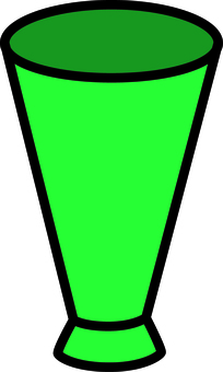 緑のメガホンです。 メガホン,シンプル,応援,グッズ,観戦,鳴り物,イベント,パーティー,拡声器,緑のイラスト素材