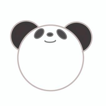 ぱんだおしらせ用 ぱんだ,おしらせ,おたより,黒と白,幼稚園のイラスト素材