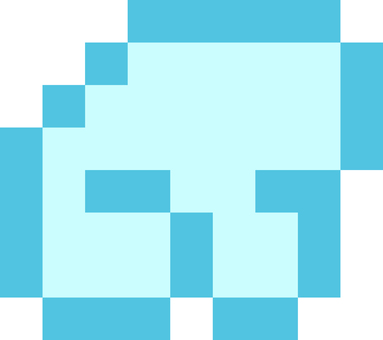 ドット絵の天使の羽根 アイコン,天使界隈,水色界隈,水色,ゆめかわいい,かわいい,パステル,ドット絵,16bit,ピクセルアートのイラスト素材