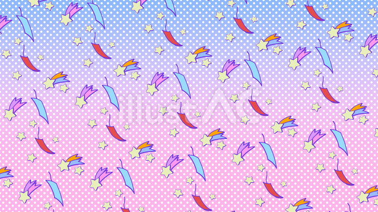 かわいい背景　七夕　ピンク 七夕,星,短冊のイラスト素材