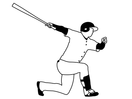 ベースボール ベースボール,野球,球技,スポーツ,プロ野球,メジャーリーグ,社会人野球,大学野球,ワールドベースボール,人のイラスト素材