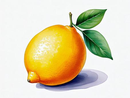 水彩風のレモンのイラスト