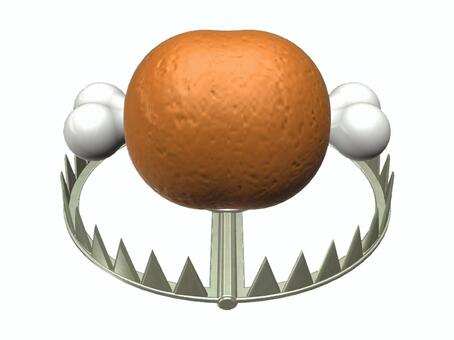 肉を使った罠 罠,肉,捕獲,ワナ,駆除,トラバサミ,仕掛け,危険のイラスト素材