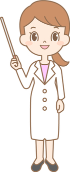 Illustration, a woman doctor, doctor, female, 