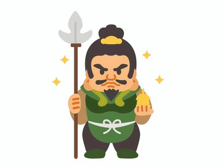 毘沙門天  毘沙門天,びしゃもんてん,多聞天,七福神,神様,人,福の神,縁起,福,幸運のイラスト素材