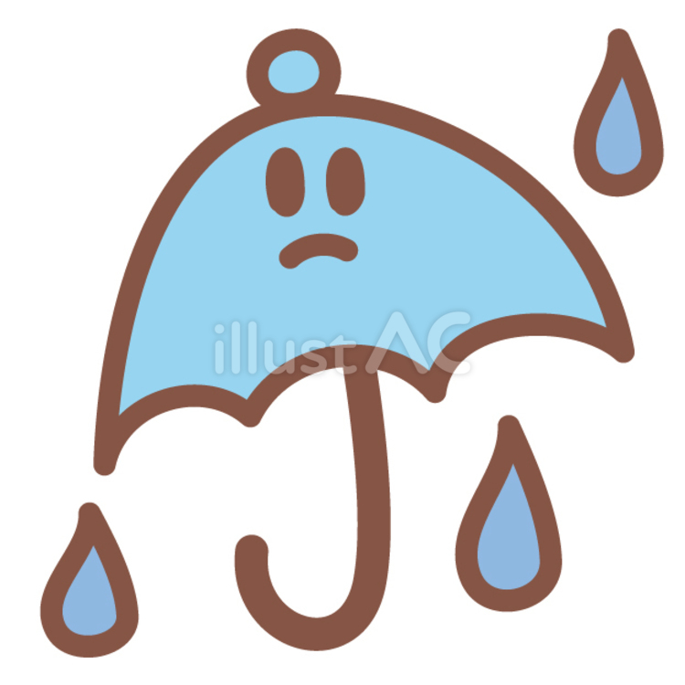 傘のあしらい あしらい,傘,雨のイラスト素材