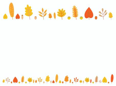 北欧風の秋の紅葉・落ち葉のかわいい枠11 北欧風の秋の紅葉・落ち葉のかわいい枠11 秋,紅葉,フレーム,もみじ,和風,楓,葉,ベクター,柄,シンプルのイラスト素材