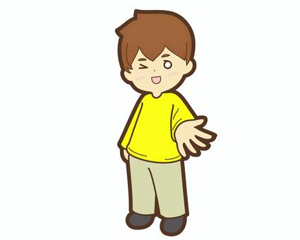一個眨眼並伸出手的男孩, JPG 和 PNG 一個眨眼並伸出手的男孩, 男子, 眨眼, 甜心, JPG 和 PNG