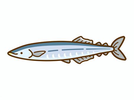 さんま、秋の味覚のイラスト素材 サンマ,さんま,秋刀魚,秋,秋の味覚,秋の食べ物,旬,魚,食べ物,食材のイラスト素材