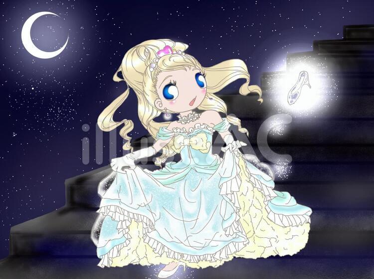 シンデレラ シンデレラ,キラキラ,女の子のイラスト素材