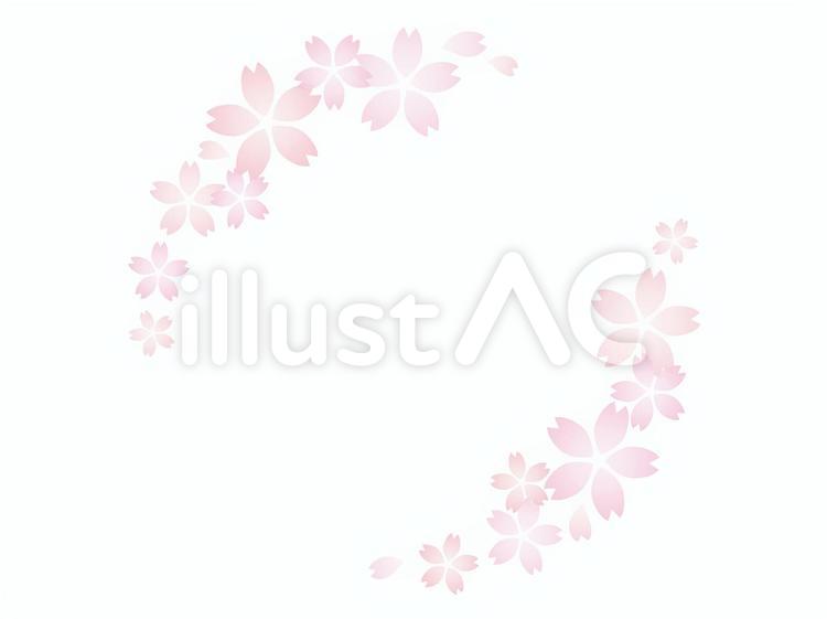 桜のフレーム 桜,フレーム,春のイラスト素材