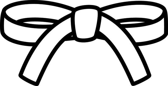 白の帯です。 帯,シンプル,小物,武道,スポーツ,帯結び,日本,紐,白のイラスト素材