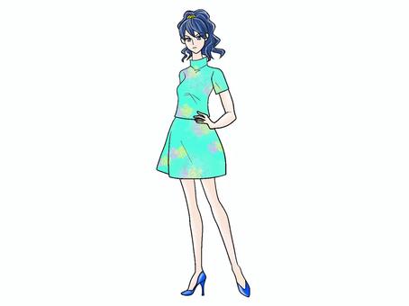 モデル立ち モデル,ポーズ,美人,プロポーション,スタイリッシュ,スタイル抜群,女,女性,美女,長い脚のイラスト素材
