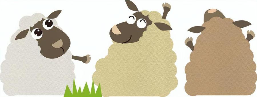 sheep005 羊,家畜,牧場,羊毛,群れのイラスト素材