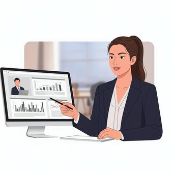 ビジネスシーン　プレゼンテーション