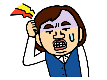 頭痛 頭痛,くも膜下出血,激痛,二日酔い,人物,女性,社会人,ol,イラストのイラスト素材