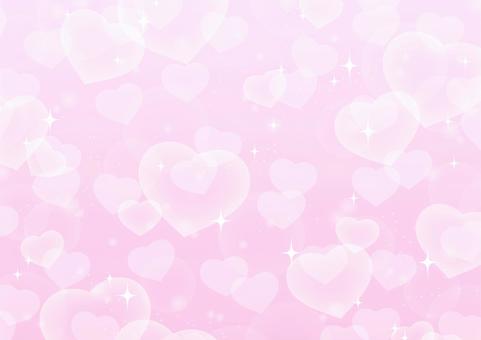 グラデーションハート背景
