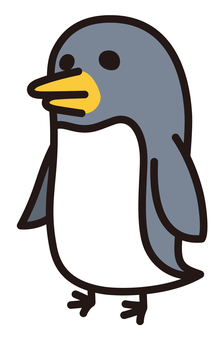 シンプルでかわいいペンギン ペンギン,動物,鳥,水族館,南極,生き物,かわいい,シンプル,デフォルメ,キャラクターのイラスト素材