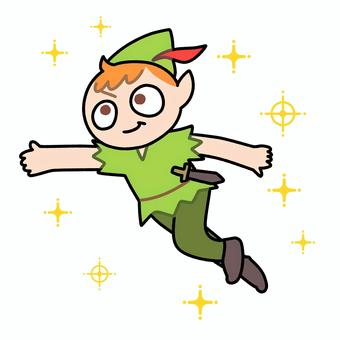 空を飛ぶ少年 空を飛ぶ少年 ファンタジー,冒険,子供,男の子,物語のイラスト素材