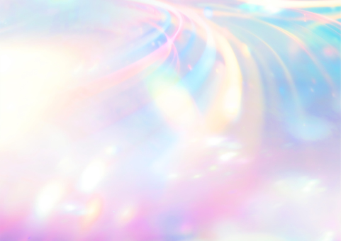 虹光とプリズムのキラキラとした背景