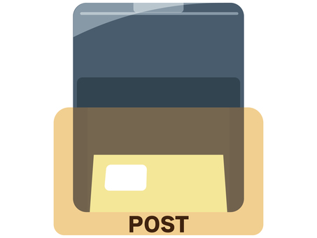 Illustration, post, a mailbox, letter, 