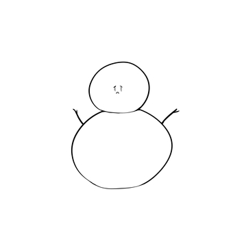 泣き顔の雪だるま 泣き顔の雪だるま 雪だるま,冬,泣き顔,シンプル,白色のイラスト素材