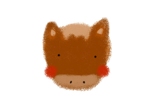 手描きのかわいい馬(顔) 手描きのかわいい馬(顔) 馬,手描き,動物,年賀状,干支,かわいい,癒し,茶色,ほっぺのイラスト素材