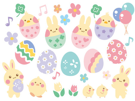 Easter illustration set, JPG, PNG and AI Easter illustration set, , JPG, PNG and AI