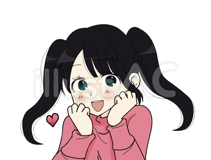 可愛いツインテールの女の子