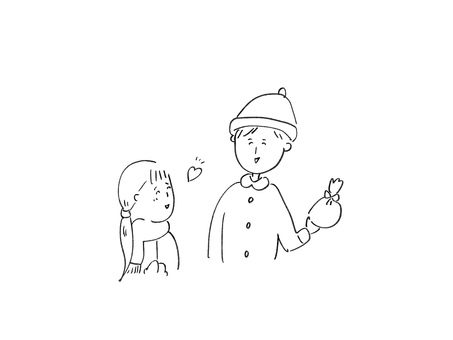 イケメンサンタクロース サンタクロース,クリスマス,サンタ,彼氏,恋人,かっこいい,恋,プレゼント,12月,片思いのイラスト素材