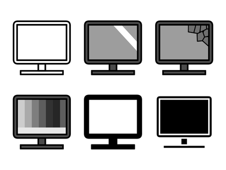 Illustration, tv, monitor, second-hand goods, 