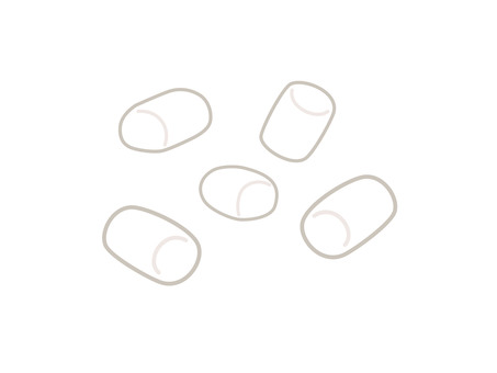 マシュマロ マシュマロ,おやつ,スイーツのイラスト素材