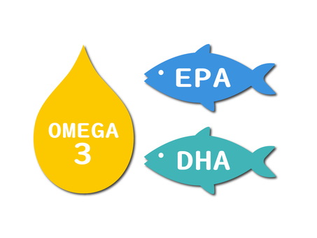 Illustration, dha, epa, omega 3, 