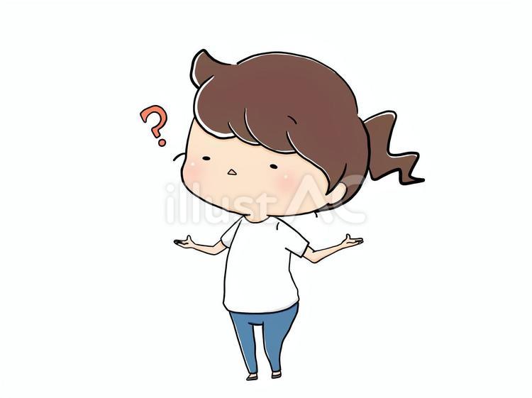疑問 はてな,疑問,悩むのイラスト素材