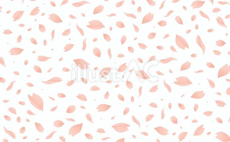 大量に舞い散る桜の花びら 桜,花びら,桜吹雪のイラスト素材