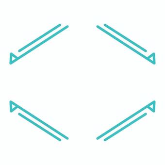 緑色で描いた矢印と線のあしらい 緑色で描いた矢印と線のあしらい 緑色,矢印,線,あしらい,イラスト,手描き,シンプル,飾り,線画,マークのイラスト素材