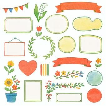 Simple and cute frame, JPG and PNG Simple and cute frame, frame, frame, flower, JPG and PNG
