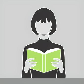 読書_女性_02 読書,女性,女,本,ブック,小説,物語,知識,趣味,bookのイラスト素材