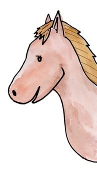 令和8年が待ち遠しい。馬だから 馬,哺乳類,草食動物,家畜,たてがみのイラスト素材