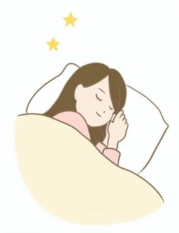 Illustration, sleep, female, people, 