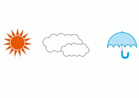 Icon-weather, sunny, sun, rain, JPG and AI